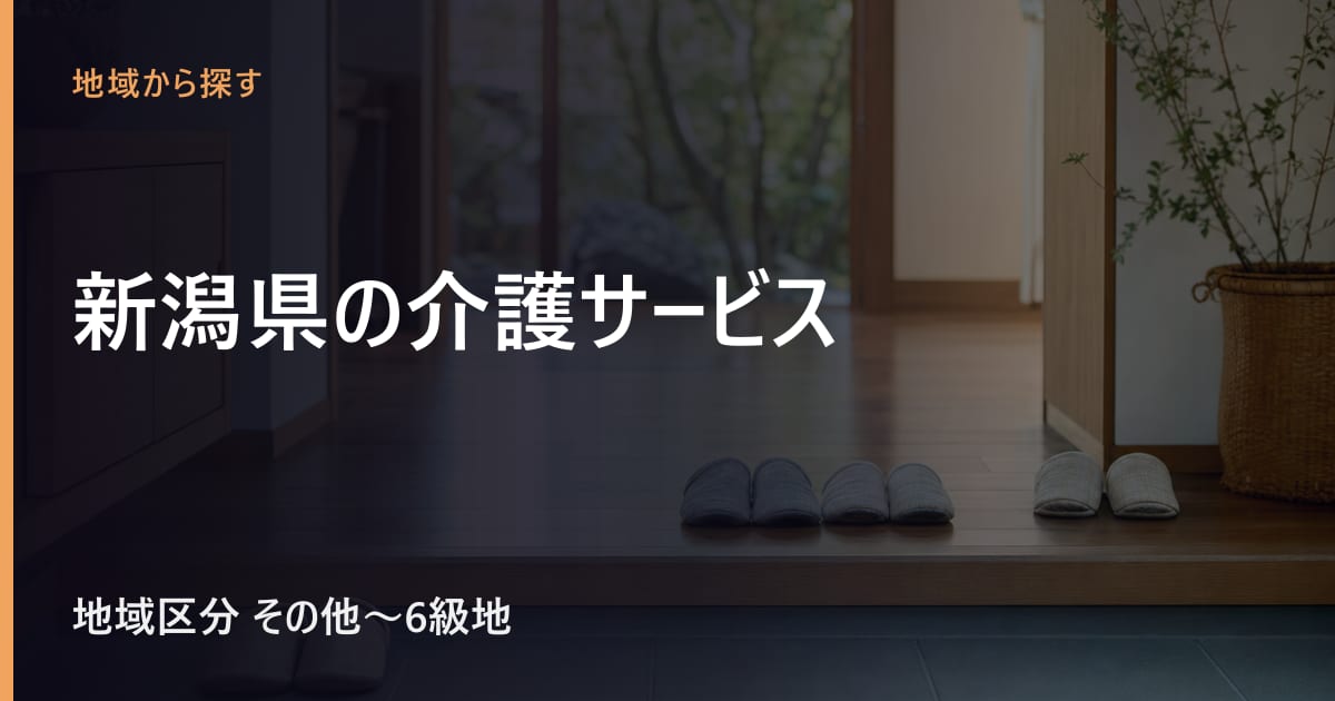 新潟県の介護サービスと費用